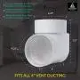Ziggurat Dryer Duct Connector | STV-90 Version 2 | Laundry Dryer Snap to Vent 90 Degree Elbow