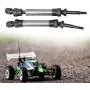 T best RC Drive Shaft, Aluminium Alloy Steel Transmission Axal Accessory Fit for ECX 2WD 1/10 RC Car(Titanium)