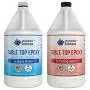 Table Top & Bar Top Epoxy Resin, Ultra Clear UV Resistant Finish, 1-Gallon Kit, Self Leveling, Perfect for DIY Epoxy Counter Tops, Tabletops & Bars (Table Top)