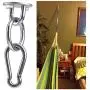 Hammock Hanging Hook Kit, Load Capacity 1400 lb, Stainless Steel Round Mount Pads, Spring Snap Hooks, Lag Screws Set for Hammock Yoga Swing Chair Punching Bag Indoor Outdoor Relaxation Hammock Hanging Hook Kit, Load Capacity 1400 lb, Stainless Steel Round Mount Pads, Spring Snap Hooks, Lag Screws Set for Hammock Yoga Swing Chair Punching Bag Indoor Outdoor Relaxation