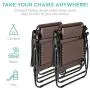 Best Choice Products Set of 2 Adjustable Steel Mesh Zero Gravity Lounge Chair Recliners w/Pillows and Cup Holder Trays, Brown Best Choice Products Set of 2 Adjustable Steel Mesh Zero Gravity Lounge Chair Recliners w/Pillows and Cup Holder Trays, Brown