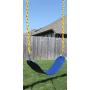 Jungle Gym Kingdom Swing Seat Heavy Duty 66'' Chain Plastic Coated - Playground Swing Set Accessories Replacement (Blue)