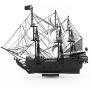 Fascinations Metal Earth ICONX Black Pearl Ship Black Version 3D Metal Model Kit