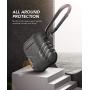 MOBOSI Vanguard Armor Series AirPods Case Cover Designed for AirPods 2 & 1, Full-Body Protective Military AirPod Case with Keychain for AirPods Wireless Charging Case, Gray [Front LED Visible]