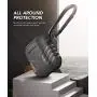 MOBOSI Vanguard Armor Series AirPods Case Cover Designed for AirPods 2 & 1, Full-Body Protective Military AirPod Case with Keychain for AirPods Wireless Charging Case, Gray [Front LED Visible]