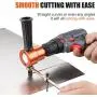 Double Head Sheet Metal Cutter, Versatile Nibbler Drill Attachment for Straight Curve and Circle Cutting, Maximum 14 Gauge Steel, Perfect for Home DIY and Car Repair Double Head Sheet Metal Cutter, Versatile Nibbler Drill Attachment for Straight Curve and Circle Cutting, Maximum 14 Gauge Steel, Perfect for Home DIY and Car Repair