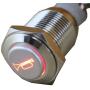 ESUPPORT 12V Car Red LED Momentary Speaker Push Button Metal Switch