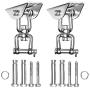 YHZONE 2 Pack 1200 lb Capacity Heavy Duty Swing Hangers Bracket Kits for Wood Beam Concrete,Suspension Wall Ceiling Mount Hooks for Porch Chair Aerial Yoga Silks Trapeze Hammock Gym Equipment