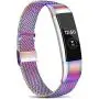 Meliya Metal Loop Bands Compatible with Fitbit Alta/Fitbit Alta HR, Stainless Steel Mesh Megnet Lock Replacement Wristbands for Women Men