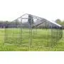 walsport Large Chicken Coop Walk-in Metal Hen Cage with Waterproof Cover, Enclosure Playpen for Backyard Farm Outdoor