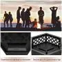 Bonnlo 24-Inch Outdoor Fire Pit with Mesh Screen and Poker Hex Shaped Metal Wood Burning Bonfire Pit for Outdoor Camping Patio Backyard Garden - 8”Deep Bowl Bonnlo 24-Inch Outdoor Fire Pit with Mesh Screen and Poker Hex Shaped Metal Wood Burning Bonfire Pit for Outdoor Camping Patio Backyard Garden - 8”Deep Bowl