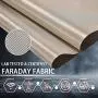 Faraday Fabric-EMI RFID Shielding-Block WiFi/RF Anti-Radiation Military Grade for Radiowave Microwave and Radiation Protection Nickel Copper Fabric, Emf Protection Fabric 36''x44'' inch