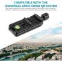 Neewer 100mm Professional Rail Nodal Slide Metal QR Plate Clamp for Camera with Arca Swiss Compatible for Tripod Ballhead Quick Release