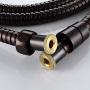TRIPHIL Kink-free Shower Hoses Extra-long for Handheld Showerhead Hose Replacement Flexible Metal Shower Tube Extension Anti-twist 2 Brass Connectors Stainless Steel Sleeve Oil Rubbed Bronze 71 Inch
