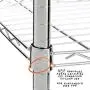 Honey-Can-Do SHF-01054 5-tier chrome shelving unit, 250 lbs Honey-Can-Do SHF-01054 5-tier chrome shelving unit, 250 lbs