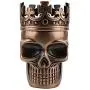Golden Bell Upgraded Full Metal Spice Herb Skull Grinder - Red Bronze