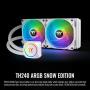 Thermaltake TH240 ARGB Snow Edition AMD/Intel LGA1200 Ready All-in-One Liquid Cooling System 240mm High Efficiency Radiator CPU Cooler CL-W301-PL12SW-A, White