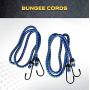 Ratchet Tie Down Straps - 4 Pk - 15 Ft- 500 Lbs Load Cap- 1500 Lb Break Strength- Cambuckle Alternative- Cargo Straps for Moving Appliances, Lawn Equipment, Motorcycle - Includes 2 Bungee Cord