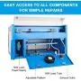 Orion Motor Tech 50W CO2 Laser Engraving Machine 20” x 12” Laser Engraver Cutter with Rotary Axis and USB Port, Ruida Controller, RDWorks V8, for Glass Wood Acrylic Plastic for DIY Home Business