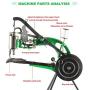 IRONWALLS Latest Leather Sewing Machine 360 Degree Rotate Shoe Repair Mending Machine Shoe Patcher Manual Cotton Silk Nylon Line Sewing Machine Hand Cobbler for Shoes Bags Cloth Leather