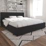 Novogratz Kelly Upholstered Storage Platform Bed - King (Dark Gray Linen)