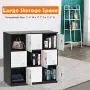 Bonnlo Metal Locker Storage Cabinet Office Lockers for Employees Kids Break Room Dormitory Steel Organizer with 9 Doors & Keys Bonnlo Metal Locker Storage Cabinet Office Lockers for Employees Kids Break Room Dormitory Steel Organizer with 9 Doors & Keys