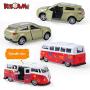 KIDAMI Die-cast Metal Toy Cars Set of 5, Openable Doors, Pull Back Cars Ambulance, Gift Pack for Kids (Official Car Ⅱ)