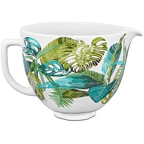 KitchenAid Accs Portable Appliance Stand Mixer Bowl, 5 quart, Tropical Floral Ceramic KitchenAid Accs Portable Appliance Stand Mixer Bowl, 5 quart, Tropical Floral Ceramic