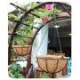 Hanging Planter Flower Basket Metal with Coco Coir Liner 2 Pack 8 Inch Round Wire Plant Growers Holder Flower Hanging Baskets, Indoor Outdoor Décor for Home Garden Patio