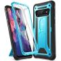 YOUMAKER Case for Galaxy S10, Kickstand Case with Built-in Screen Protector Heavy Duty Protection Shockproof Full Body Slim Fit Cover for Samsung Galaxy S10 6.1 inch - Blue