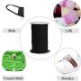 DYRDM 100 Yards Elastic Band for Sewing 1/4'' (6mm) Elastic Cord Black Braided Elastic Rope Elastic Spool Elastic String Heavy Stretch High Elasticity for Sewing Crafts DIY Bedspread Cuff