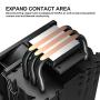 Vetroo V3 Black CPU Cooler with 92mm CPU Cooling Fan and 3 Direct Contact CPU Heatsink Pipes 125W TDP Support Intel i3/i5/i7 CPU Socket LGA1200/775/1366/1150/1151/1155/1156 & AMD CPU