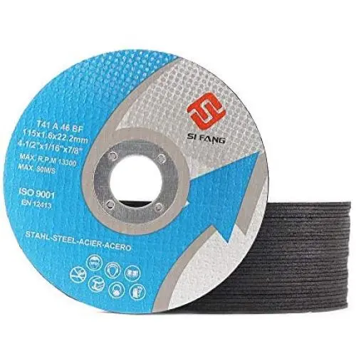 4 1/2'' Cut Off Wheels for Cutting All Ferrous Metals and Stainless Steel 10Pcs
