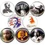 Martin Luther King x 8 New 1'' inch (25 mm) Buttons pins Badges MLK
