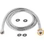 TRIPHIL Kink-free Shower Hoses Extra-long for Handheld Showerhead Hose Replacement Flexible Metal Shower Tube Extension Anti-twist 2 Brass Connectors Stainless Steel Sleeve Chrome 79 Inches TRIPHIL Kink-free Shower Hoses Extra-long for Handheld Showerhead Hose Replacement Flexible Metal Shower Tube Extension Anti-twist 2 Brass Connectors Stainless Steel Sleeve Chrome 79 Inches