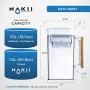 Nakii Water Filter Pitcher - Long Lasting 200 Gallons, Supreme Fast Filtration and Purification Technology, Removes Chlorine, Metals & Fluoride for Clean Tasting Drinking Water, WQA Certified