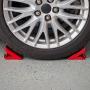 BIG RED TD3553 Torin Steel Safety Wheel Chock: Foldable Tire Stop, Red, 1 Pair