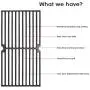 Uniflasy 17.75 inch Grill Grate for Brinkmann 810-2410-S 810-2511-S 810-8411-5 810-9415-W Charmglow, Browning Grillada Gas Grills 17 3/4'' x 26 13/16'' Cast Iron Cooking Grids Grill Replacement Parts Uniflasy 17.75 inch Grill Grate for Brinkmann 810-2410-S 810-2511-S 810-8411-5 810-9415-W Charmglow, Browning Grillada Gas Grills 17 3/4'' x 26 13/16'' Cast Iron Cooking Grids Grill Replacement Parts