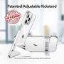 ESR Protective Case with Kickstand Compatible with iPhone 12 Pro Max 6.7-Inch, with Patented Metal Kickstand, Portrait and Landscape Mode, Comprehensive Protection, Clear