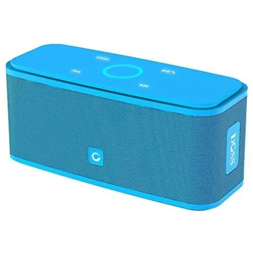 DOSS SoundBox Touch Portable Wireless Bluetooth Speakers with 12W HD Sound and Bass, 20H Playtime, Handsfree, Speakers for Home, Outdoor, Travel-Blue DOSS SoundBox Touch Portable Wireless Bluetooth Speakers with 12W HD Sound and Bass, 20H Playtime, Handsfree, Speakers for Home, Outdoor, Travel-Blue