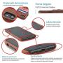 Dockem iPhone SE 2, iPhone 8/7 Wallet Case with Built-in Metal Plate for Magnetic Mounting & 2 Credit Card Holder Slots (M2, Brown, Exec Smooth Synthetic Leather)