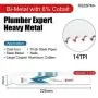 EZARC Reciprocating Saw Blade Heavy Metal Cutting 9-Inch 14TPI R926PM+ (5-Pack)