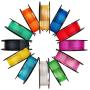 Mika3D 12 in 1 Bright Shine 3D Printer Silk PLA Filament Bundle, Most Popular Colors Pack, 1.75mm 500g per Spool, 12 Spools Pack, Total 6kgs Material with One Bottle of 3D Printer Stick Gift