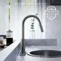 Black Stainless Faucet with Pull Down Sprayer, Kitchen Faucet Sink Faucet with Pull Out Sprayer, Single Hole and 3 Hole Deck Mount, Single Handle Copper Kitchen Faucets, Matte Gun Black, FORIOUS Black Stainless Faucet with Pull Down Sprayer, Kitchen Faucet Sink Faucet with Pull Out Sprayer, Single Hole and 3 Hole Deck Mount, Single Handle Copper Kitchen Faucets, Matte Gun Black, FORIOUS