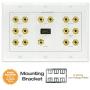 Mediabridge Home Theater Wall Plate w/Binding Posts (7 Pair), RCA (1 Port) & HDMI (1 Port) - Limited TIME Offer: Free Mounting Bracket (3-Gang) - 2-Piece Inset Wall Plate (Part# WP3-B7/S1/HDMI1)