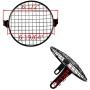 TASWK Motorcycle Retro 6.5'' CREE LED Headlight + Metal Mesh Grille Cover Cafe Racer Bobber