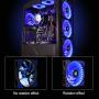 120mm PC Case Cooling Fan,CONISY Gaming 120 mm Super Silent Computer LED Cooler High Airflow Fans for Desktops - Blue (2 Pack)