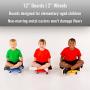 Cosom Scooter Board, 12 Inch Childrens Sit & Scoot Board with 2 Inch Non-Marring Metal Casters & Safety Guards for Physical Education Class