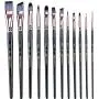 Transon Artist Paint Brush Set of 12 for Watercolor Acrylic Gouache Oil and Tempera Painting Transon Artist Paint Brush Set of 12 for Watercolor Acrylic Gouache Oil and Tempera Painting