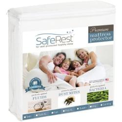 SafeRest Full Size Premium Hypoallergenic Waterproof Mattress Protector - Vinyl Free